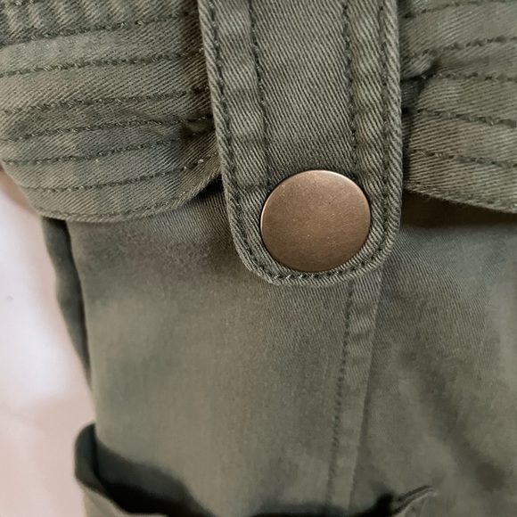 Anthropologie Maeve Army Green Cargo Dress - Picture 7 of 7